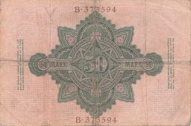 50 Mark 1906 Ro25a Y/B